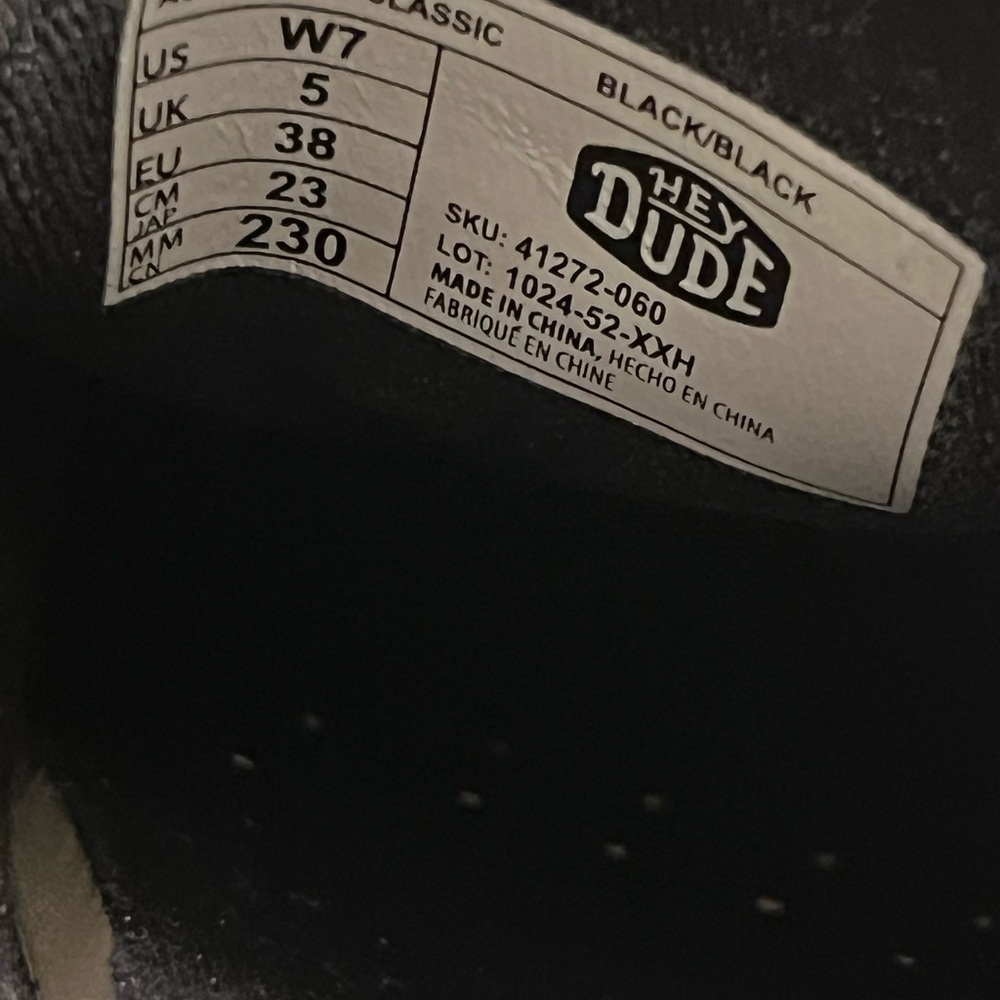 Hey Dude Black Platform Mules - Picture 4 of 4